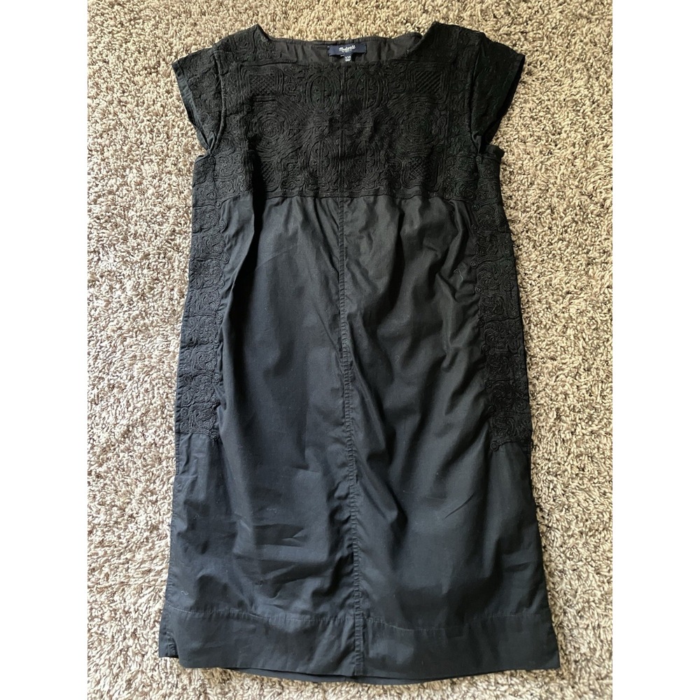 Madewell Mercado Shift Dress In Black Size XXS